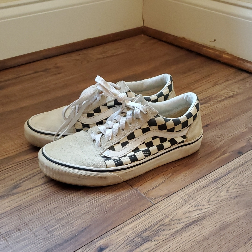 Vans Checkered Sneakers with White Accents